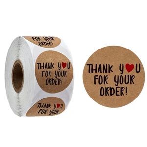 500 Thank You Stickers
